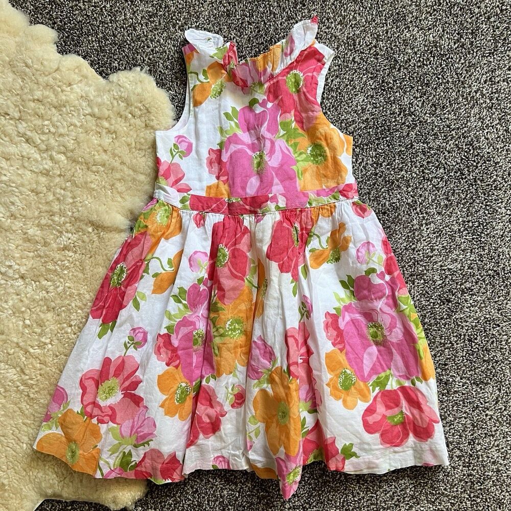 Janie and Jack Girls Size 3 Sleeveless Floral Dress